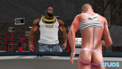 Timmy Takes His First Monster Cock At The Gym