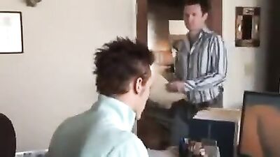 Hot Bareback at the Office