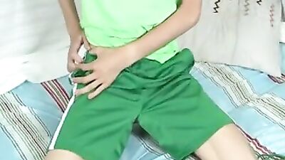 Beautiful teen blond boy