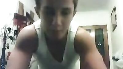 Straight friends alone at home