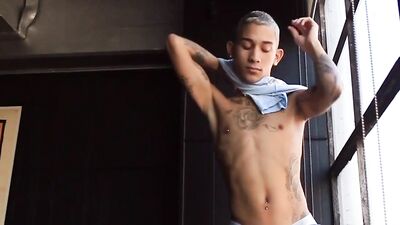 Gay Porn Twink Lawyer at his Window: A Sexy Adventure!