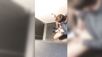 Teen Bathroom Stall Cum Fun: Big Cocks Fetish Porn