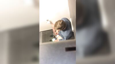 Teen Bathroom Stall Cum Fun: Big Cocks Fetish Porn