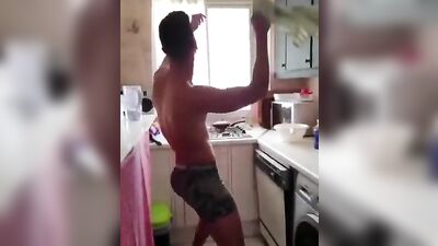 Groovy Kitchen Seduction with Cute Teen Boy!