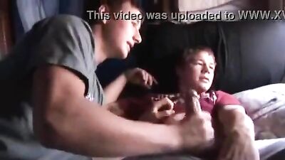 Straight Boy Blows Cock on RV - Gay Porn Video with Sucking Action!