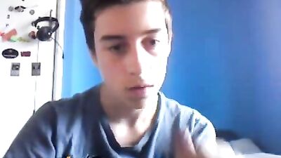 Young Blue Room Boy: Ultimate Gay Cum Shot Explosion