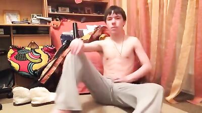 Dirty Cum Shots Amateur: Boy Cums All Over the Carpet!