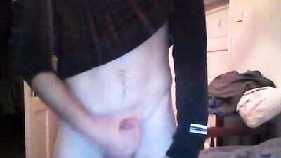 Gay Teen Web-Cam Porn Masturbation: Horny Amateur Solo