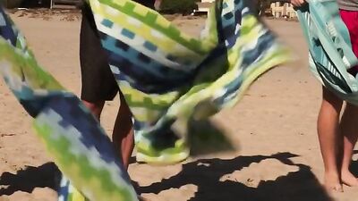 Gangbang on the Beach with Evan, Corbin and Ian