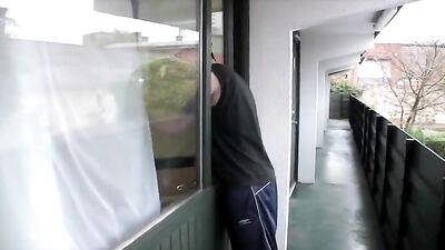 Chav Caught Stealing in Motel Room