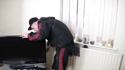 Chav Caught Stealing in a House