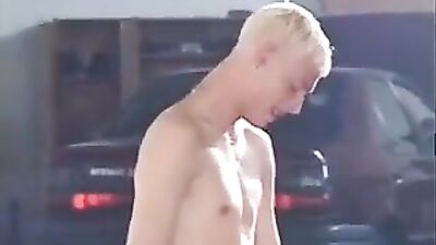 Twinks Fucking in the Car Wash