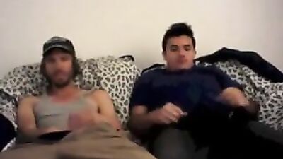 Str8 Best Friends Jerking Together Watching- more @ Gayboy.ca