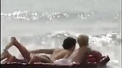 Boys Bareback on Beach