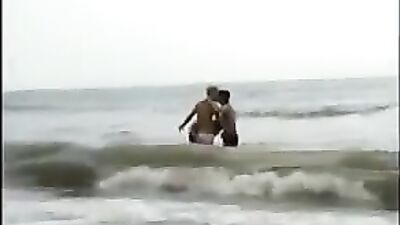 Boys Bareback on Beach