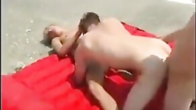 Boys Bareback on Beach