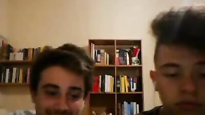 Italian Cute Shy Friends Show Their Hot Round Butts On Cam