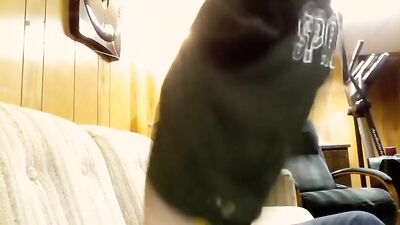 Brother on his webcam