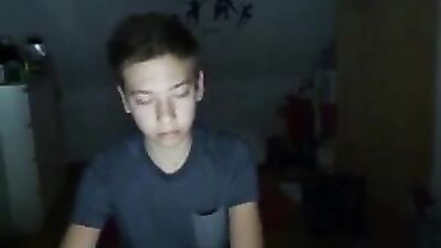 Boy showing his gigantic penis