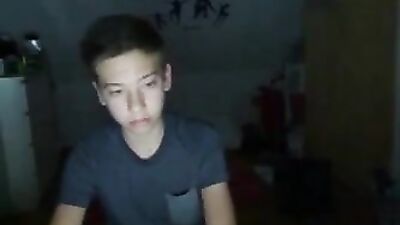 Boy showing his gigantic penis