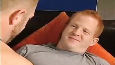 Muscle man and Young Ginger Flip Flop