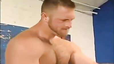 Muscle man and Young Ginger Flip Flop