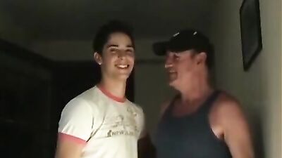 Nice young boy and older guy