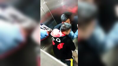 Asian Boys surprised in the toilet