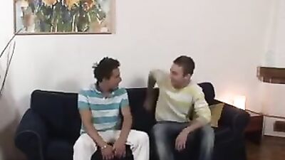 New friend cums over