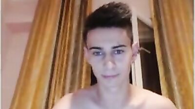 Beardless he shakes his beautiful cock very appetizing