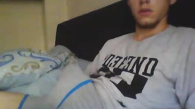 Jerkin before bed - more @ Gayboy.ca