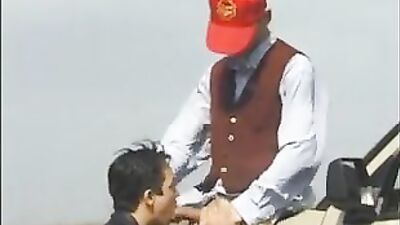 Trading blow jobs...the price of the hitchhiker