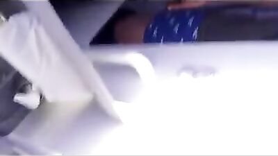 Airplane restroom hard cum