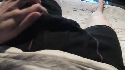 Boy's morning wank