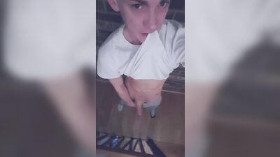 Twink exhibition in staircase