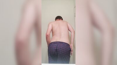College boys porn dances in his boxer shorts