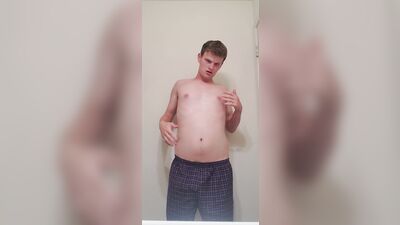College boys porn dances in his boxer shorts