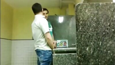 2 Lads Playing in Toilets