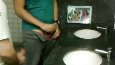 2 Lads Playing in Toilets