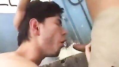 Getting a personal lube job at the garage