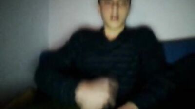 Italian Boy Wanks His Uncut Cock