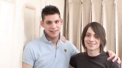 Cute Twiggy boy with friend