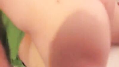 Young bitch doubly filled