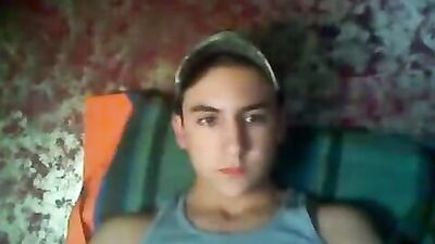 Warm and beautiful wanker in his chair