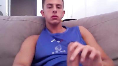 Nice boy wanking, no cum