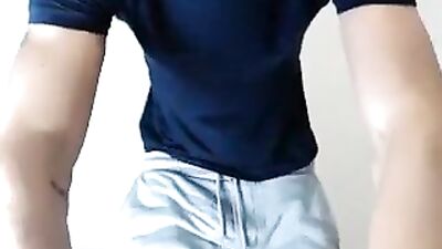 Colombian camilo shows off his hung dick