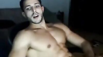 Big cumshot from big man