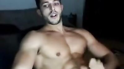 Big cumshot from big man