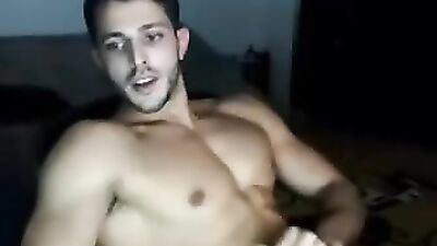 Big cumshot from big man