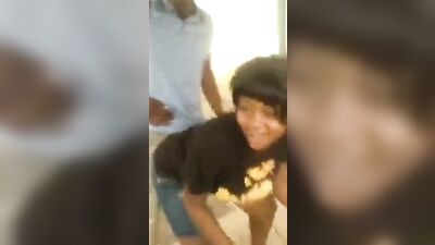 Showing his horse hung dick outside of school